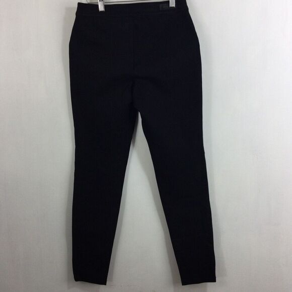 Blank NYC Womens Suede Leather Front Pull On Legging Moto Pants Black Size 28 - Picture 7 of 10